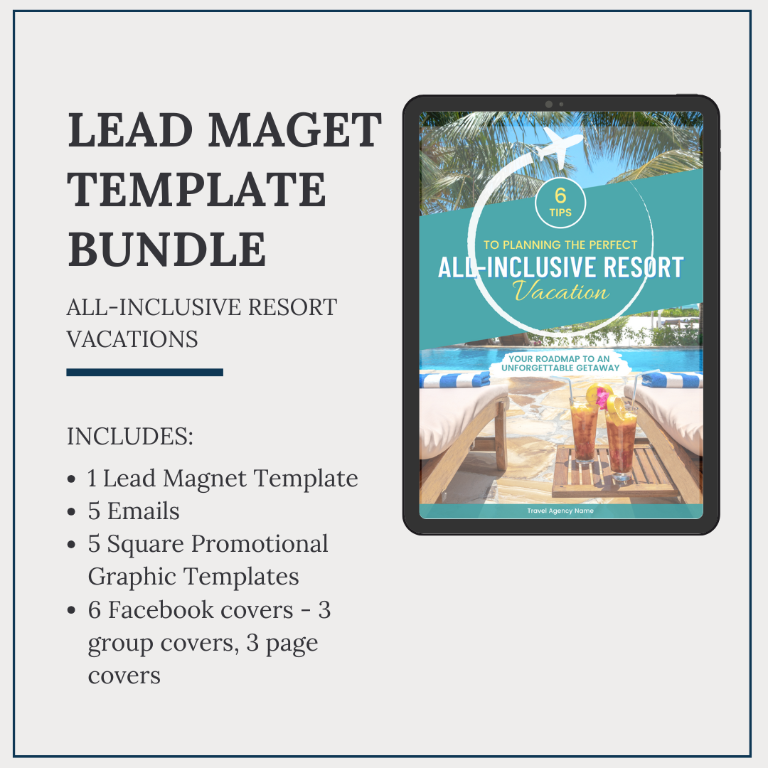 Lead Magnet Bundle | All-Inclusive Resort Vacations | Done-For-You