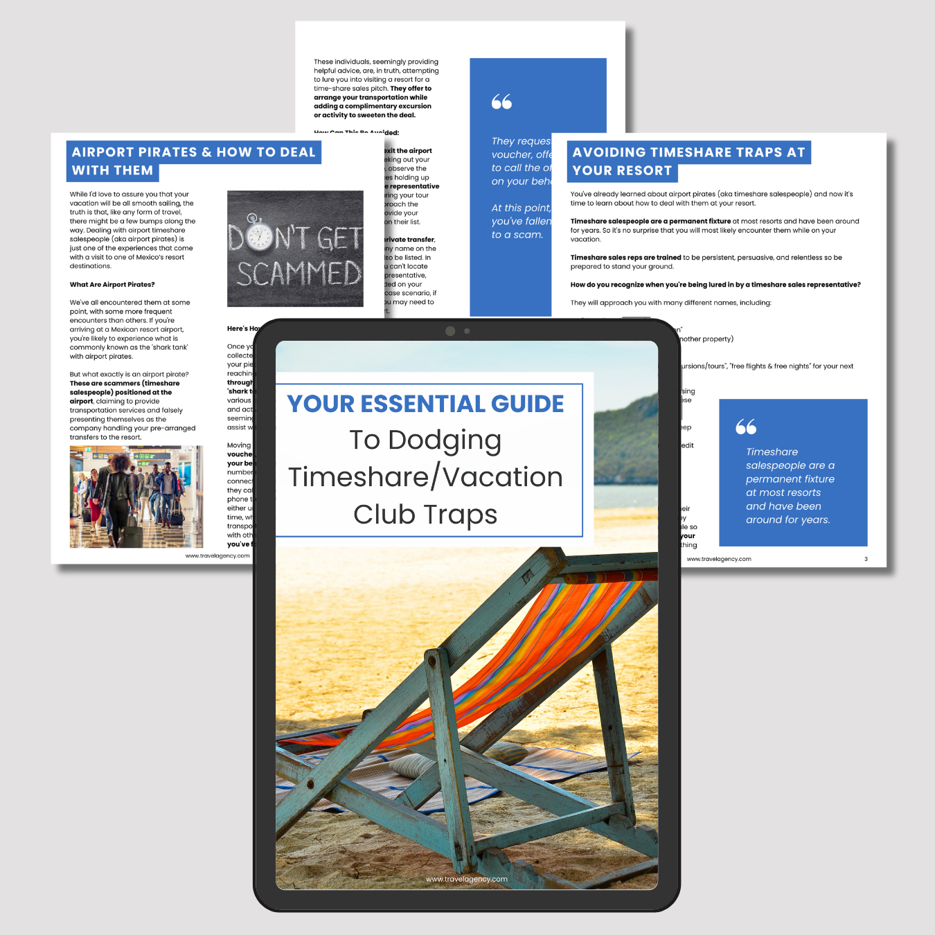 Your Essential Guide to Dodging Timeshare/Vacation Club Traps | Mini-Guide | Canva Template