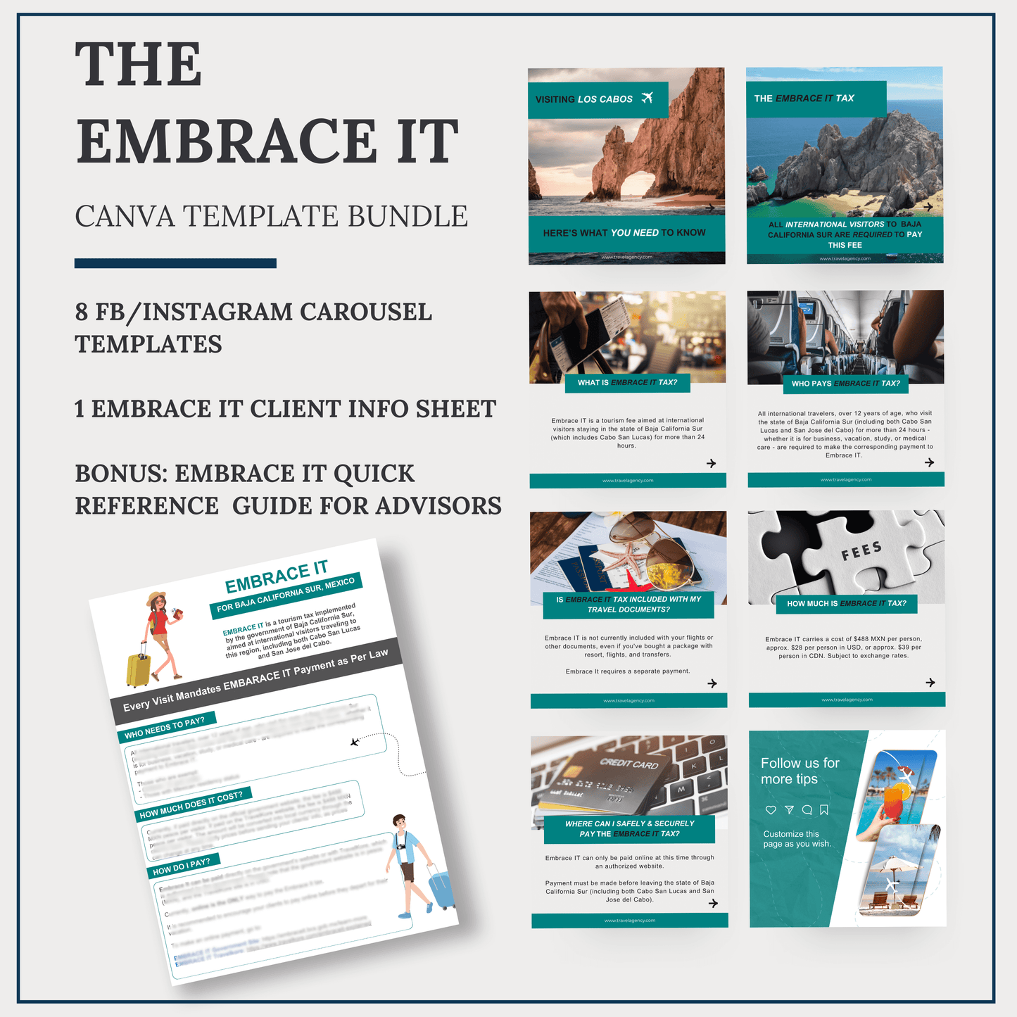 Embrace IT Carousel & Quick Facts| Canva Template