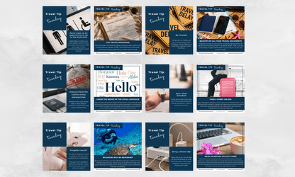 Instagram/FB Templates | Travel Tip Tuesday | Canva Template