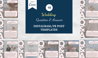 Instagram/FB Templates | Wedding Bundle | Canva Template