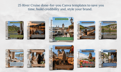 Instagram/FB Templates | River Cruising | Canva Template