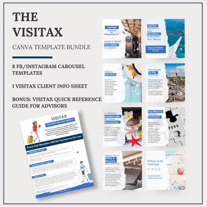 VISITAX Carousel & Quick Facts| Canva Template