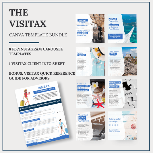 VISITAX Carousel & Quick Facts| Canva Template