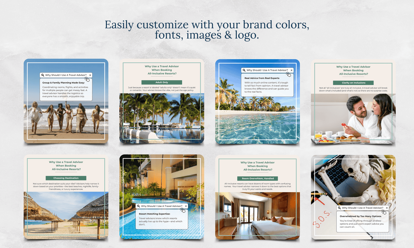 Why Use a TA | Instagram/FB Templates + Carousel | Canva Template Bundle