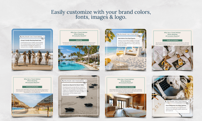 Why Use a TA | Instagram/FB Templates + Carousel | Canva Template Bundle