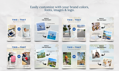Instagram/FB Templates | Would You Rather & This or That | Canva Template